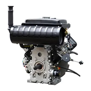 Motor diésel de dos cilindros refrigerado por aire marca China 2V98 30hp en venta