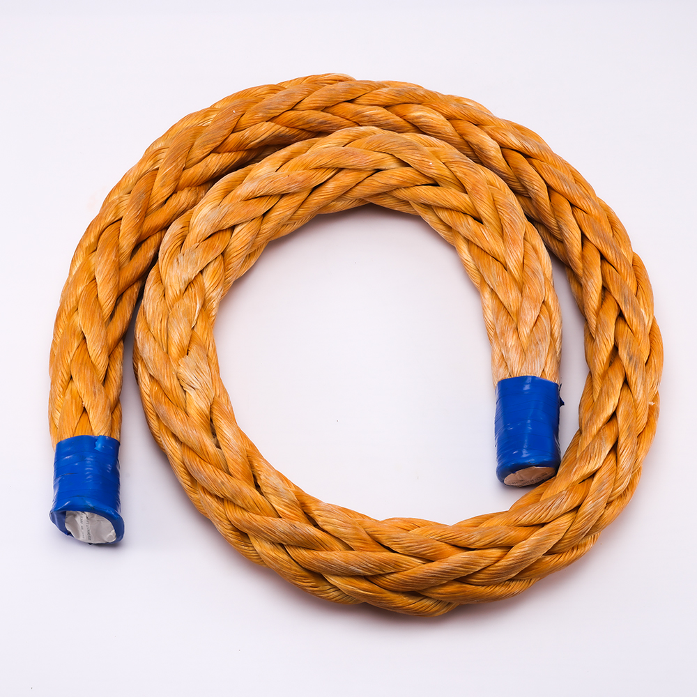 Boat 12 Strand UHMWPE Rope Synthetic UHMWPE Tow Rope 18mm For Marine