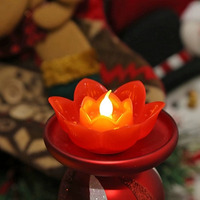 Yeni varış budist Lotus lamba Led mum seti düşük maliyetli Led plastik mum ışığı dini faaliyetler tapınak dua Led Bougie