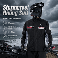 Veste et pantalon de pluie imperméables, respirants, haute visibilité, réfléchissants, robustes, unisexes, pour moto, pour homme
