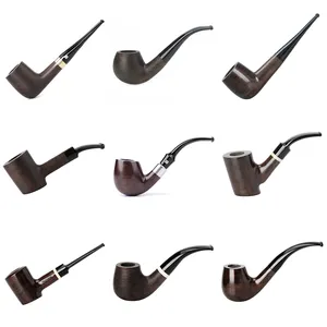 Chinese Old Fashioned Ebony Tobacco Pipe - MUXIANG Pipe Shop