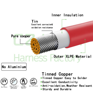 Mingxin chống ăn mòn Deutsch DT dây nịt IP67 12V 14awg chống cháy TPE vỏ bọc - Product Image 3