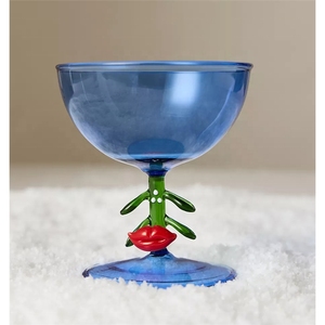 Copa de Vino de Cristal con Tallo Personalizada de Fábrica, Copa de Vino Colorida con Diseño de Árbol de Navidad para Decoración del Hogar, Bodas y Eventos - Product Image 2