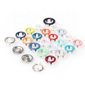Custom Stainless Steel Hole Cap 10mm Brass Prong <strong>Snap</strong> <strong>Fasteners</strong> - Product Image 2