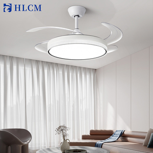 <span class=keywords><strong>Ventilateur</strong></span> de plafond décoratif moderne avec télécommande rétractable, <span class=keywords><strong>lampe</strong></span> LED avec lumière tamisable, pour la maison et le bureau - Product Image 5