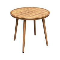 Ensemble de table de loisirs de plein air HPL nordique haut de gamme Design moderne meubles ignifuges étanches à l'humidité durables légers empilables