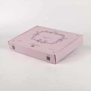Custom Foldable Clothes Eyelash Underwear Pink Mailing Gift Packaging Cardboard <b>Shipping</b> Mailer <b>Boxes</b> With Tear Strip - Product Image 4