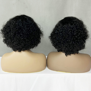 Peluca de Cabello Humano Súper Doble Trama con Cutícula Alineada, Color Natural, Cierre 4x4, Pelucas de Encaje de Lujo con Rizos - Product Image 3