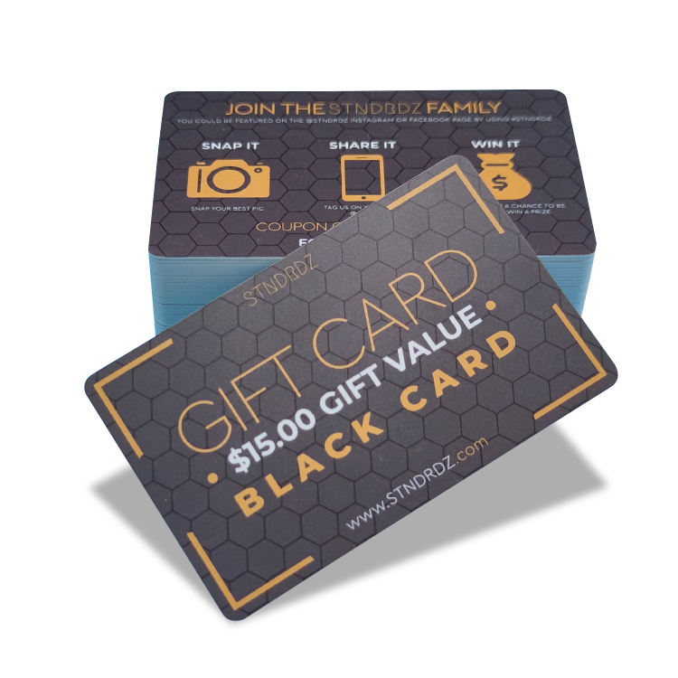 Personalized Custom Printed PVC Plastic Membership Gift Card With Logo