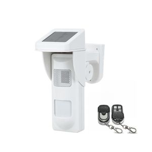 Sensor gerak <span class=keywords><strong>PIR</strong></span> surya luar ruangan, detektor aktivitas inframerah sirene nirkabel tahan air untuk sistem perlindungan keamanan Alarm rumah - Product Image 1