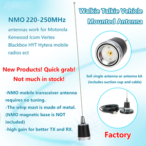 Tùy chỉnh lengthnmo 220-250MHz ăng ten tăng cao di động ham xe đài phát thanh cho Motorola Kenwood hytera Walkie Talkie xe ăng ten - Product Image 2