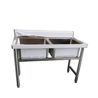 Le plus récent évier table 304 évier extérieur lavabo autoportant en acier inoxydable évier de cuisine unique