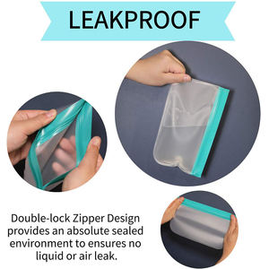 <span class=keywords><strong>Sac</strong></span> de conservation alimentaire réutilisable et écologique anti-fuite pour congélateur avec fermeture éclair réutilisable – Offre Spéciale - Product Image 5