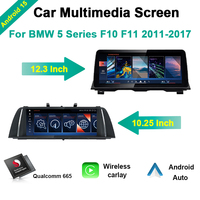 Carplay Android 15 Auto, Sistema Multimedia de Navegación para Automóvil para BMW Serie 5 F10 F11 2011-2017 CIC NBT, Radio GPS, Reproductor de Video DVD, Estéreo