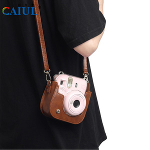 Mini12/11 Máy Ảnh Bảo Vệ Lưu Trữ Túi Màu Rắn Vai Bìa Và Gói Bền PU Chất Liệu Máy Ảnh Trường Hợp - Product Image 4