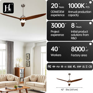 Ventilateur de plafond intelligent avec télécommande, moteur BLDC DC 52/60 pouces, avec lumière, le meilleur ventilateur de plafond pour terrasse extérieure - Product Image 4