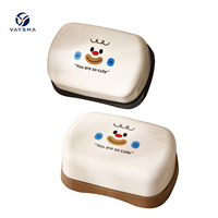 Support mural étanche auto-drainant pour savon, boîte à savon pour salle de bain, douche et évier de cuisine