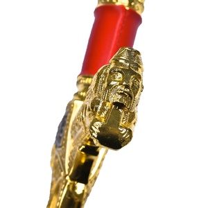 Réplique d'épée historique médiévale du Xe siècle MS 120 cm, lame en acier 440ss, réplique de l'épée du roi Salomon, manche rouge, épée longue de luxe - Product Image 6