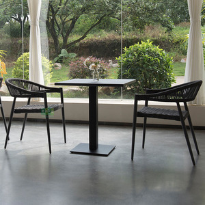 (E7071R) <span class=keywords><strong>Fauteuil</strong></span> de jardin en <span class=keywords><strong>aluminium</strong></span> et corde, style design moderne - Product Image 2