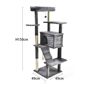 Đồ Nội Thất Cho Mèo Bằng Gỗ Nhiều Tầng Sang Trọng Hiện Đại Cây Leo Căn Hộ - Product Image 2