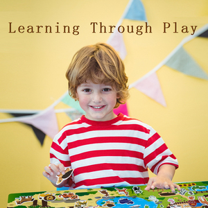 Autocollants personnalisés en silicone en forme de TPE de qualité <span class=keywords><strong>alimentaire</strong></span> Q-Bomb Autocollants pour enfants de dessin animé Conception imprimée lavable et réutilisable - Product Image 5