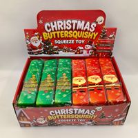 Bâton de beurre de Noël souple de 22 cm, grand format, en boîte, avec Père Noël, renne, sapin et bonhomme de neige, best-seller e-commerce, pour 14 ans et plus
