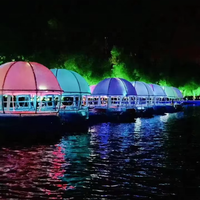 Petit bateau chinois en plastique dur, barbecue, beignet, bateau de rafting, moteur électrique bon marché, mini bateau à réaction à vendre