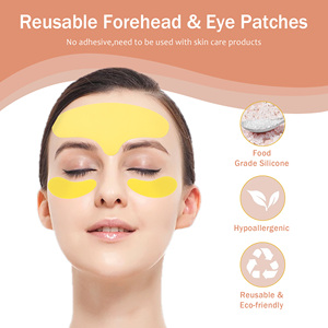 Nouvel arrivage de plusieurs couleurs sans colle en <span class=keywords><strong>silicone</strong></span> ultra mince coussin anti-rides réutilisable pour le visage patchs anti-rides pour le lissage de la peau - Product Image 2