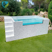 Piscine Modulaire Préfabriquée Hors Sol, Structure Conteneur Moderne pour Jardin Extérieur, Réservoir de Piscine de Haute Qualité