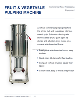 Machine à pulper les fruits pour presser le jus de raisin, de myrtille, de mûre et de datte