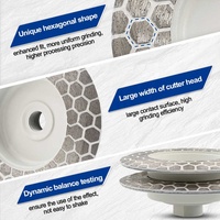 Disque de meulage diamanté épaissi de 4 pouces pour meuleuse d'angle, disque de polissage pour carrelage céramique et porcelaine