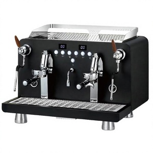 Máquina de Café Espresso Profesional Semiautomática de 2 Grupos, Eléctrica, Italiana, de Acero Inoxidable, 9 Bares de Presión, Programable - Product Image 3