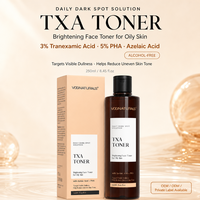 Tonique 3% TXA pour peaux grasses, acide azélaïque, PHA, exfoliant pour le visage, cible la matité visible, aide à réduire le teint inégal, contrôle du sébum