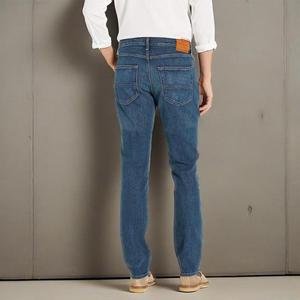 Nouveau Style hommes grande taille Denim jean pantalon Style décontracté personnalité mode blanc Denim pantalon mâle solide bleu couleur respirant - Product Image 1