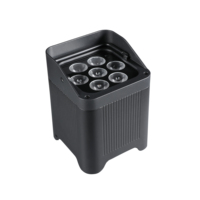 Projecteur de scène LED 7x20W RGBALC avec mélange de couleurs, effets stroboscopiques et dégradés, modes de fonctionnement automatiques, DMX512, IP65, portable pour événements extérieurs