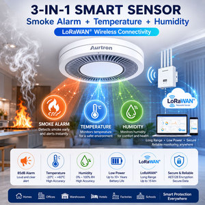 <span class=keywords><strong>D</strong></span>étecteur de fumée sans fil Aurtron DF36LD LoRaWAN, <span class=keywords><strong>capteur</strong></span> photoélectrique pour l'agriculture intelligente et les serres - Product Image 1
