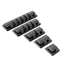Dibaigou Silicone Câble Gestion Cordon Organisateur Clips Titulaire et Crochet pour Bureau À Domicile Voiture Bureau Cabine Fil Organisateur