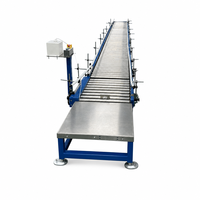 Système de convoyeur à rouleaux en acier inoxydable à vitesse réglable, résistant au feu, pour centre de distribution, tri, emballage et manutention