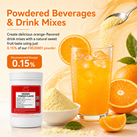 Poudre aromatisante saveur orange, arôme d'agrumes sucré, poudre d'orange naturelle pour boissons, pâtisseries et confiseries - F0020801