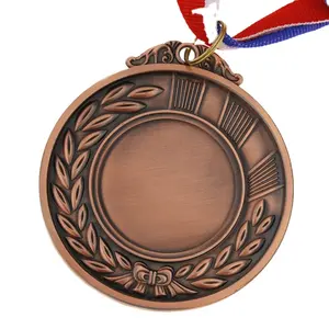 Best quality bronze silver gold metal marathon finisher souvenir blank medal