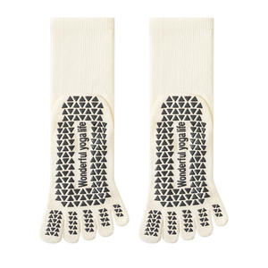 Calcetines de Yoga y Pilates Nicecin Personalizados con Logotipo, Antideslizantes, de Media Pantorrilla, con Cinco Dedos y Suela Adhesiva - Product Image 3