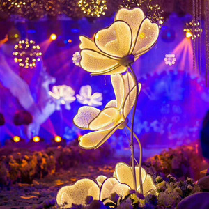 <span class=keywords><strong>Guirnalda</strong></span> <span class=keywords><strong>de</strong></span> Flores <span class=keywords><strong>de</strong></span> Peonía LED para Bodas 2026, con Pétalos Brillantes, Ideal para Decoración <span class=keywords><strong>de</strong></span> Pasillos y Escenarios - Product Image 2