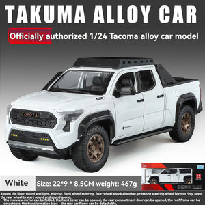 Licencia genuina Diecast 1:24 Toyo Tacom molde de Metal para coche sonido luz Puerta Abierta colección decoración pantalla aleación coche modelo Juguetes - Product Image 6