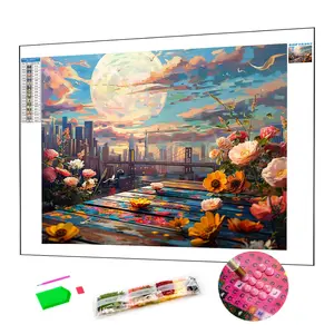 Diamond Painting Supplier High View DIY Landscape Painting Crystal Rhinestone Painting For Adults Art Wall Decor