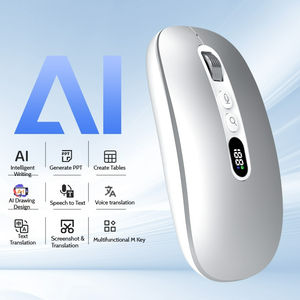 Souris sans fil IA avec logo personnalisé, saisie vocale, génération de présentations PPT, traduction en temps réel, ergonomique, rechargeable Type-C pour le bureau et l'école - Product Image 1