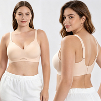 Soutiens-gorge confortables sans armatures pour femmes, grande taille, style européen et américain, pour le commerce transfrontalier, soutien-gorge invisible en gelée, R&D de produits