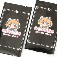 Sacs à surprises en aluminium personnalisés sur le thème de l'anime, style boîte de boosters japonaise, sacs en aluminium pour cartes à collectionner, fabricant d'emballages pour cartes à collectionner