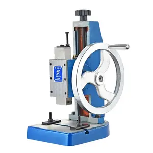 Desktop Press Micro Punch Steering Pheel Punch Disk Riveting Punch 0.5t 1.0t 1.5t Punching Machine Portable Electric Small