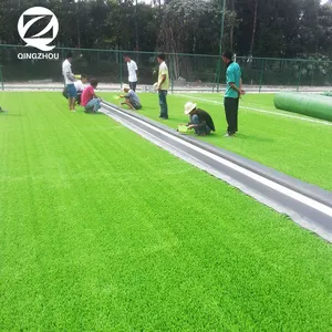 QINGZHOU L004 sentetik mini futbol çimi çim halı 50mm futbol sahası futbol suni çim futbol oyun alanı için