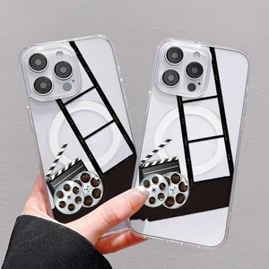Funda <span class=keywords><strong>para</strong></span> Teléfono Móvil con Diseño de <span class=keywords><strong>Proyector</strong></span> de Películas Retro <span class=keywords><strong>para</strong></span> <span class=keywords><strong>iPhone</strong></span> 16 Plus 15 17 Pro Max 14 13, Carcasa Magnética Inalámbrica - Product Image 3